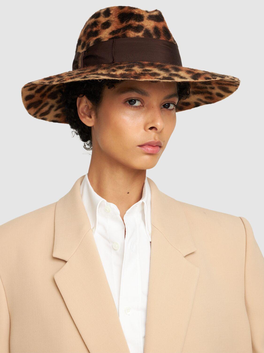 Borsalino レディース ブラウン Sophie フェルトハット キャップ
