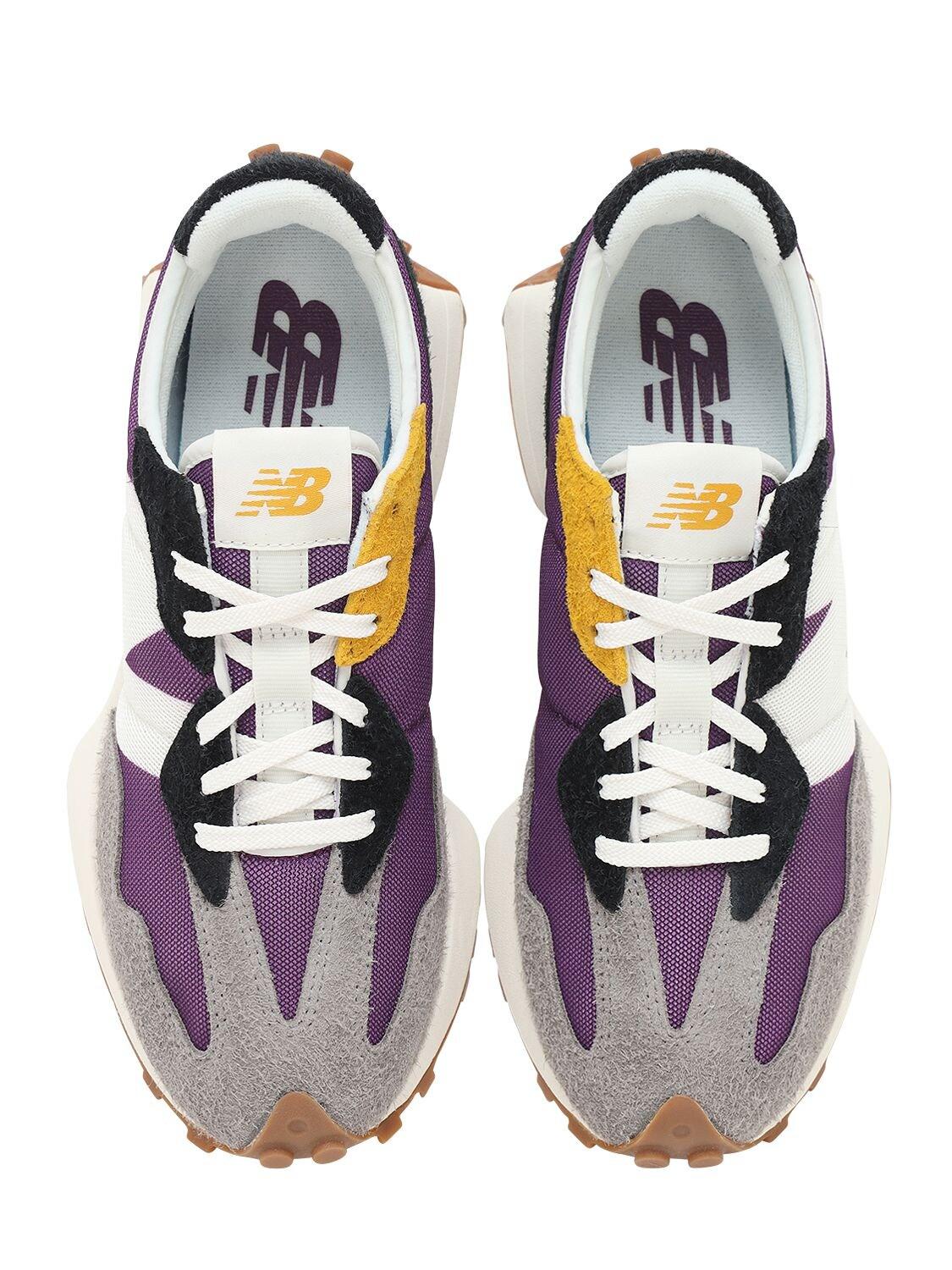 New Balance Synthetic 327 Nylon And Mesh Retro Sneakers in Purple ...