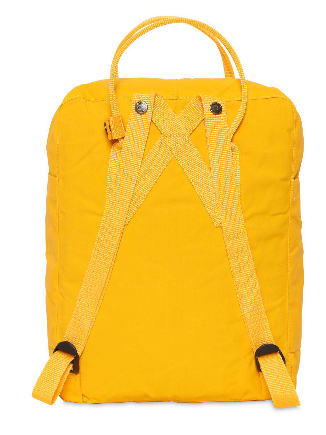 Lyst - Fjallraven 16l Kanken Nylon Backpack in Yellow