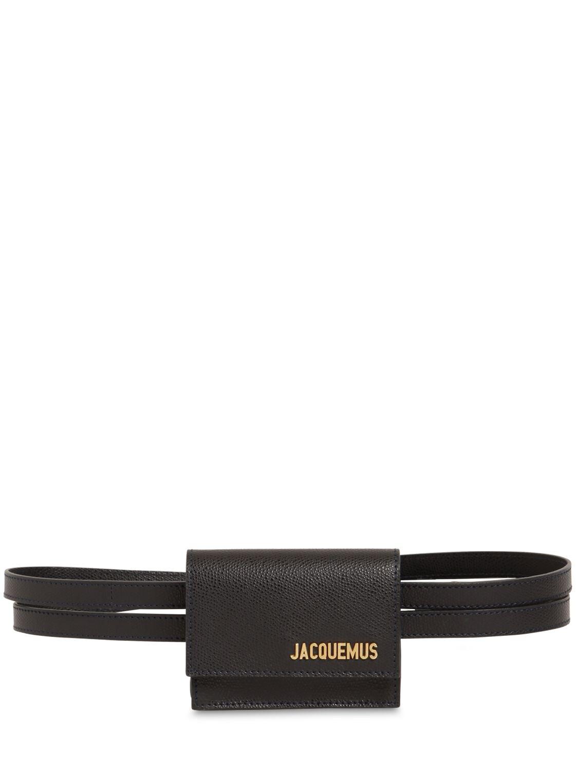 Jacquemus La Ceinture Bello Leather Belt Bag in Black | Lyst