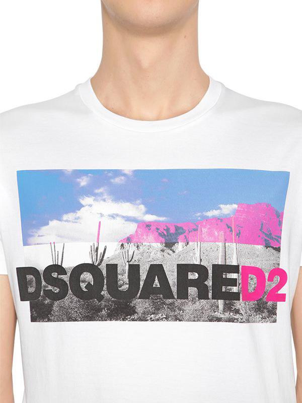 DSquared² Desert Printed Cotton Jersey 