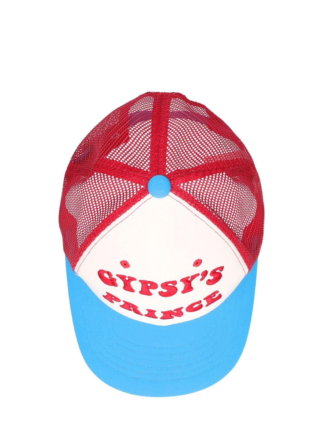 ANDERSSON BELL Gypsy's Prince Embroidery Cotton Cap in Red/White 