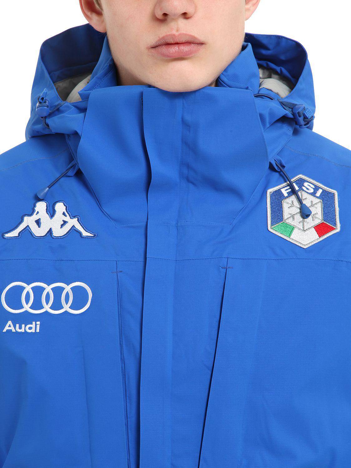 Kappa Synthetic Fisi Italian Ski Team Jacket in Blue for Men | Lyst