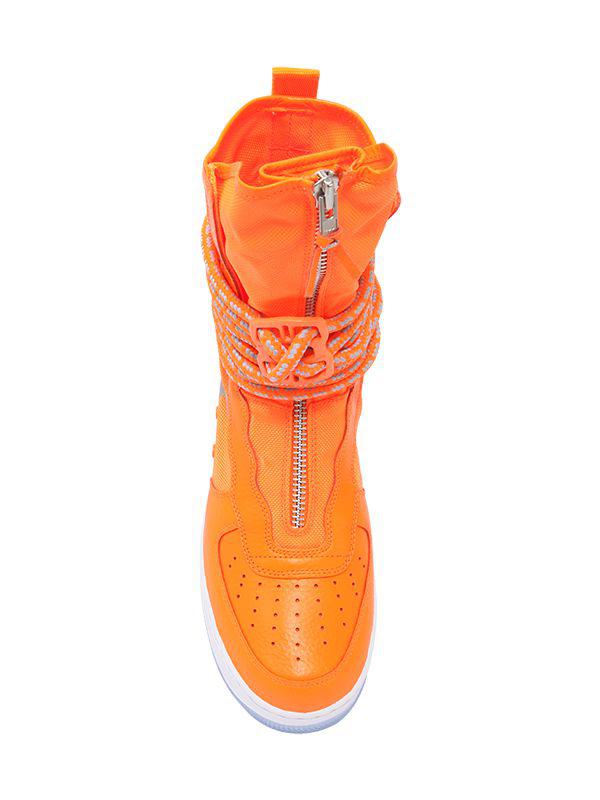 Nike Sf Air Force 1 Sneaker Boots in Orange | Lyst