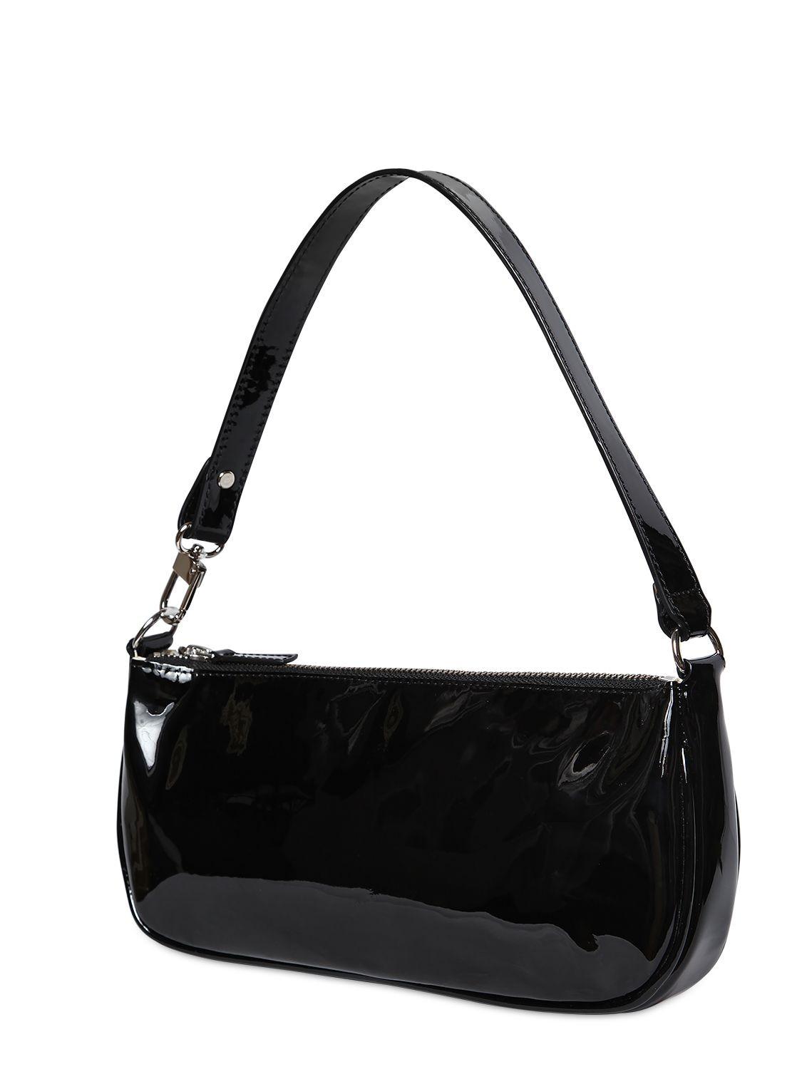 Rachel leather mini bag By Far Beige in Leather - 17146460