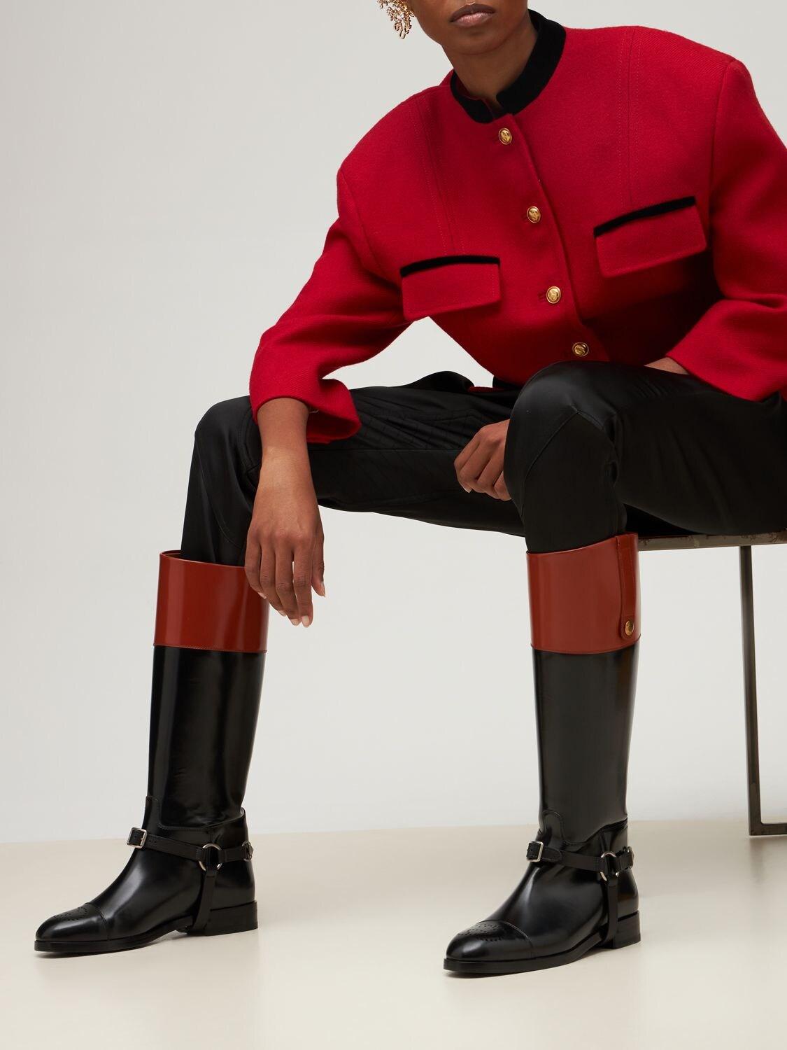 Gucci 20mm Zelda Tall Leather Boots in 
