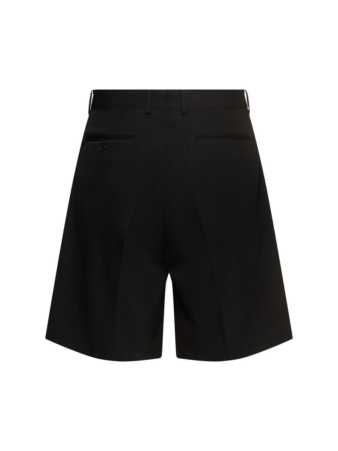 Auralee Light Wool Max Gabardine Shorts | Dark Brown | Canoe