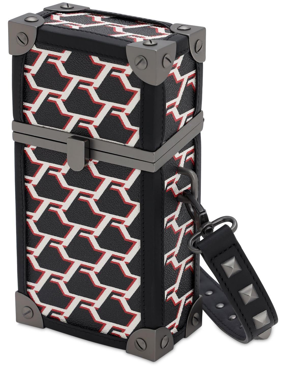 Represent Hard Box Leather Body Bag in Black/White (Black) for Men Lyst