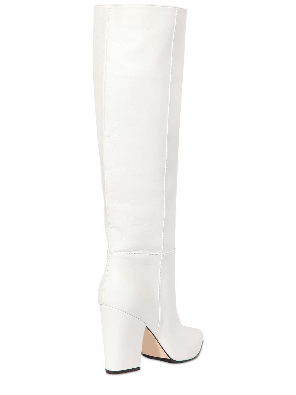 sergio rossi white boots