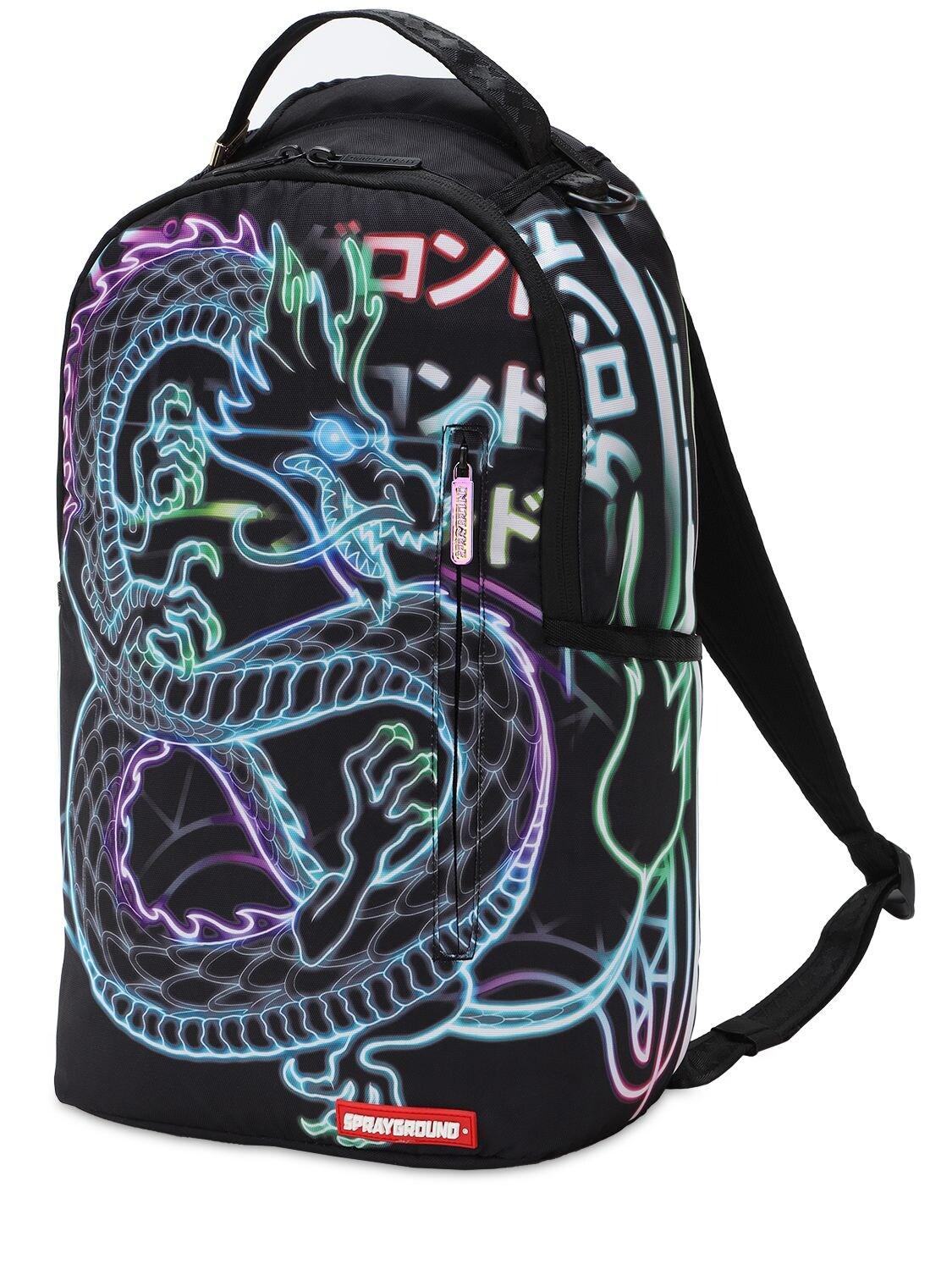 Sprayground Neon Dragon Backpack For Men Lyst