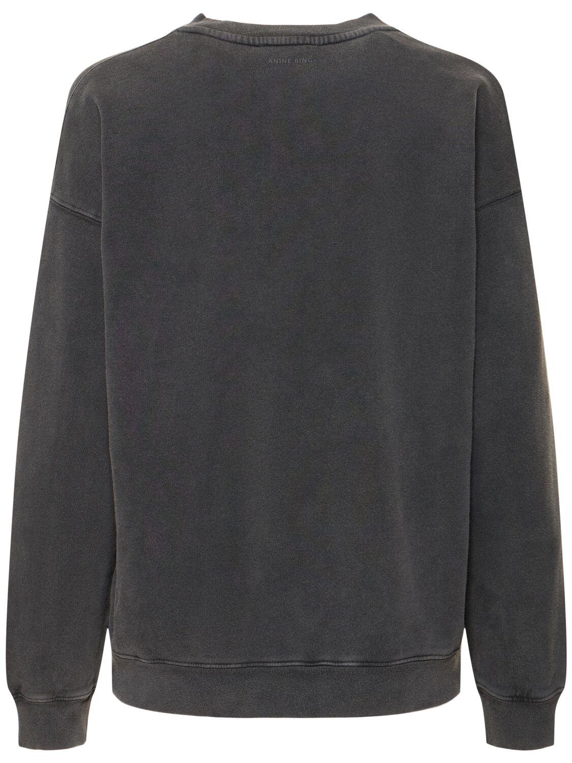 Anine Bing Spencer Spotted Leopard Sweatshirt in Grey Lyst Canada