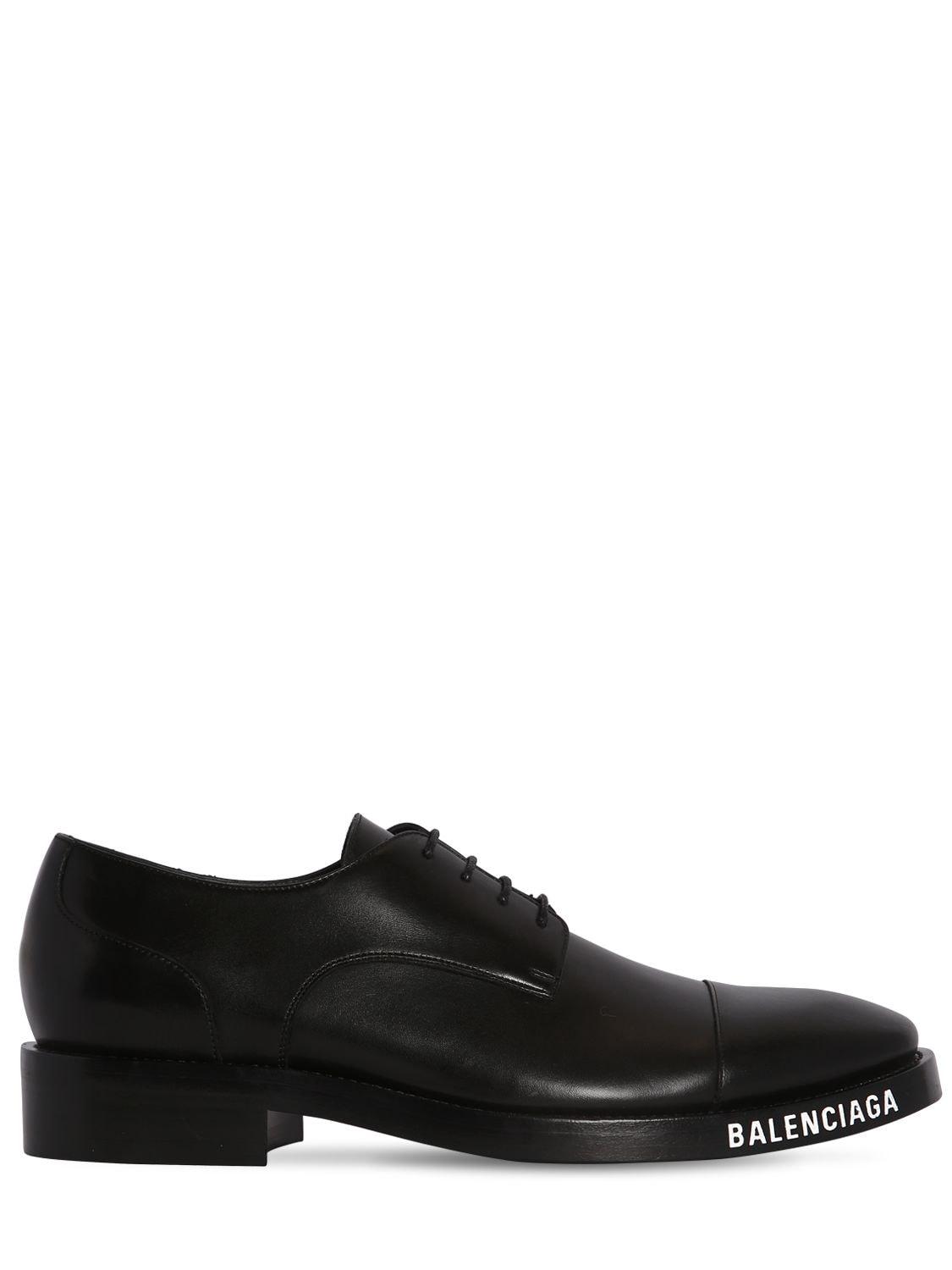 balenciaga derby buckle shoe