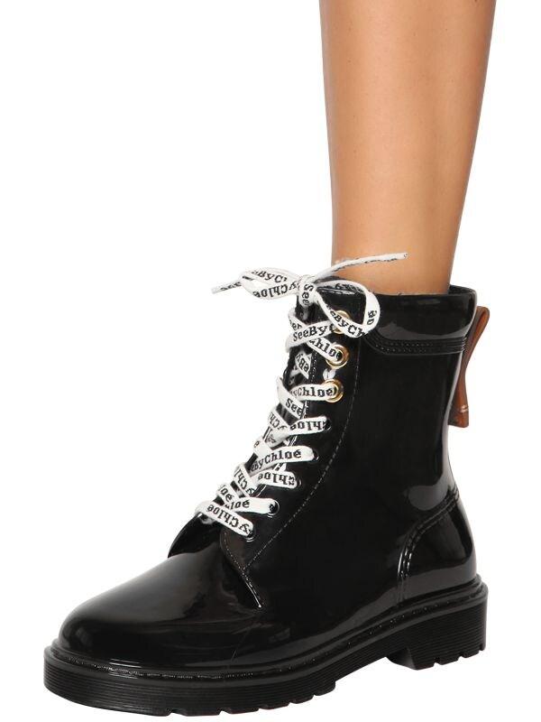pvc ankle boots