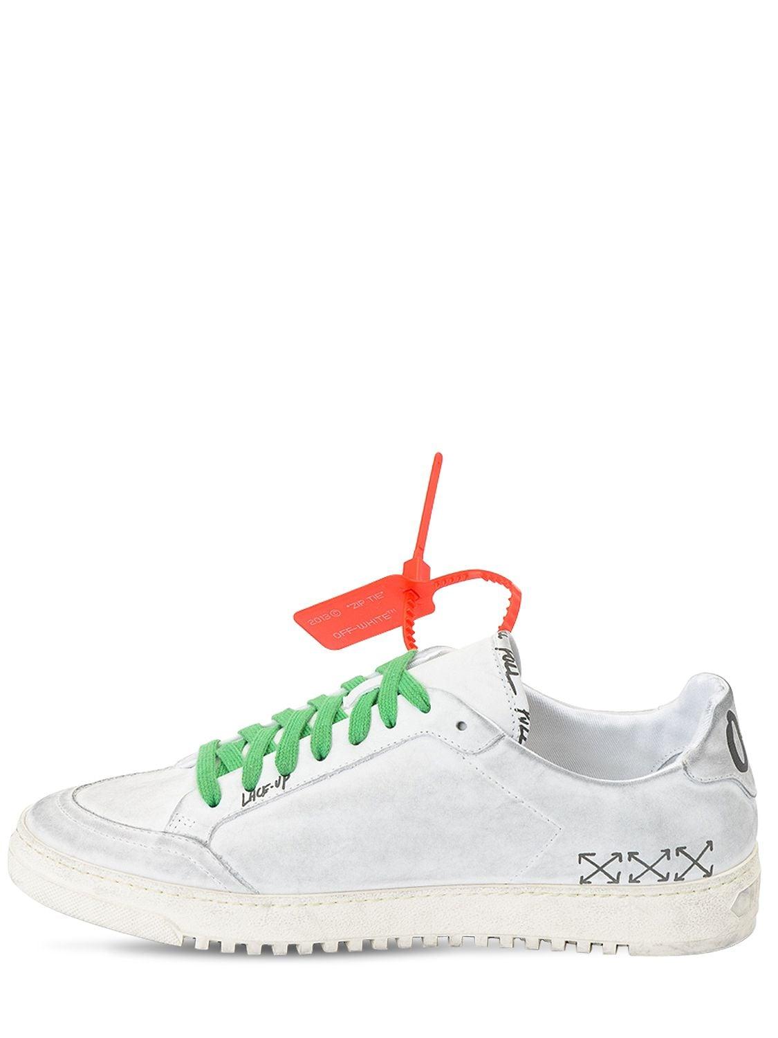 Off-White c/o Virgil Abloh Graffiti 2.0 Low-top Leather Sneakers in White  for Men | Lyst