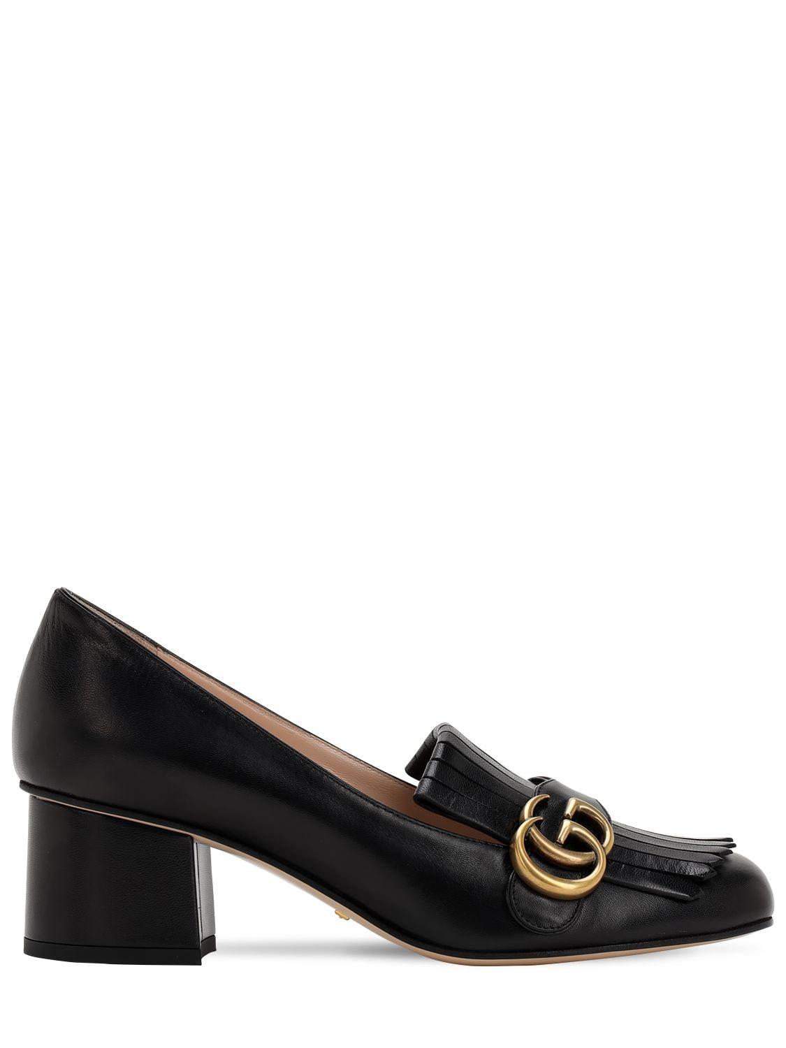gucci marmont mid heel pump