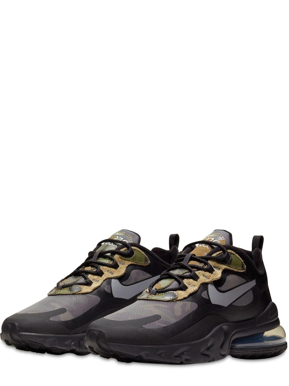 Nike Leather Air Max 270 React Sneakers in Black/Camo (Black) for Men |  Lyst UK