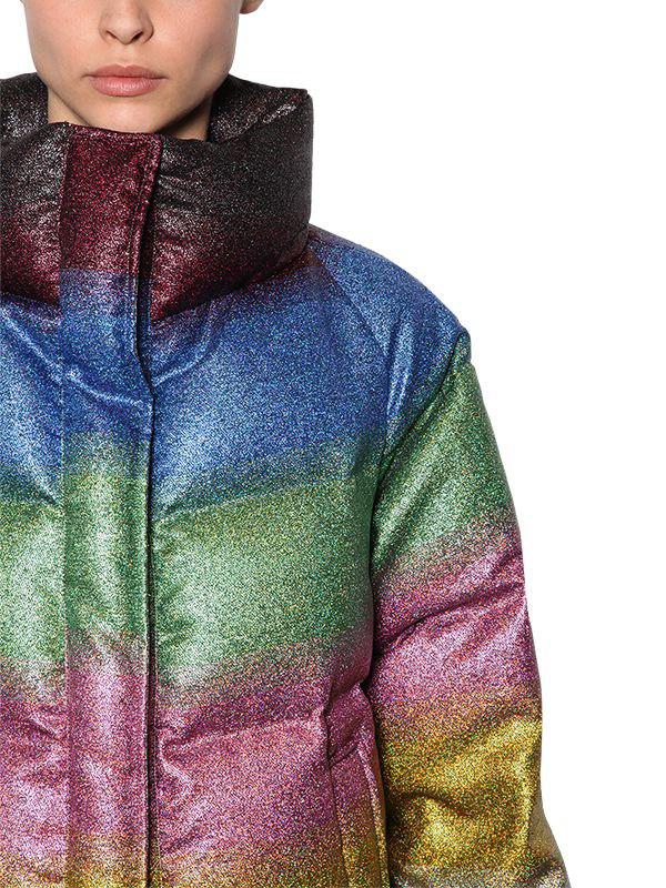 Marco De Vincenzo Rainbow Gradient Padded Jacket - Lyst