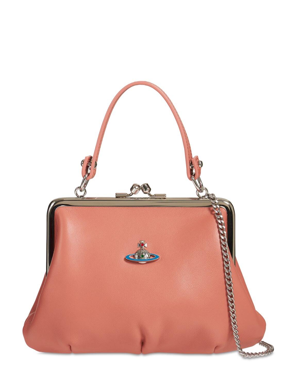 Vivienne Westwood Granny Frame Nappa Leather Bag in Pink | Lyst UK