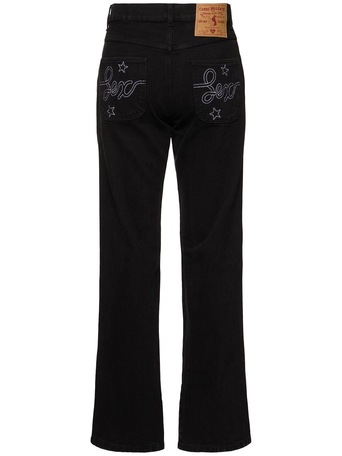 【関税込み】Carne Bollente ブラック Embroidered Sex ジーンズ Carne Bollente Jeans for Men | Online Sale up to 69% off | Lyst