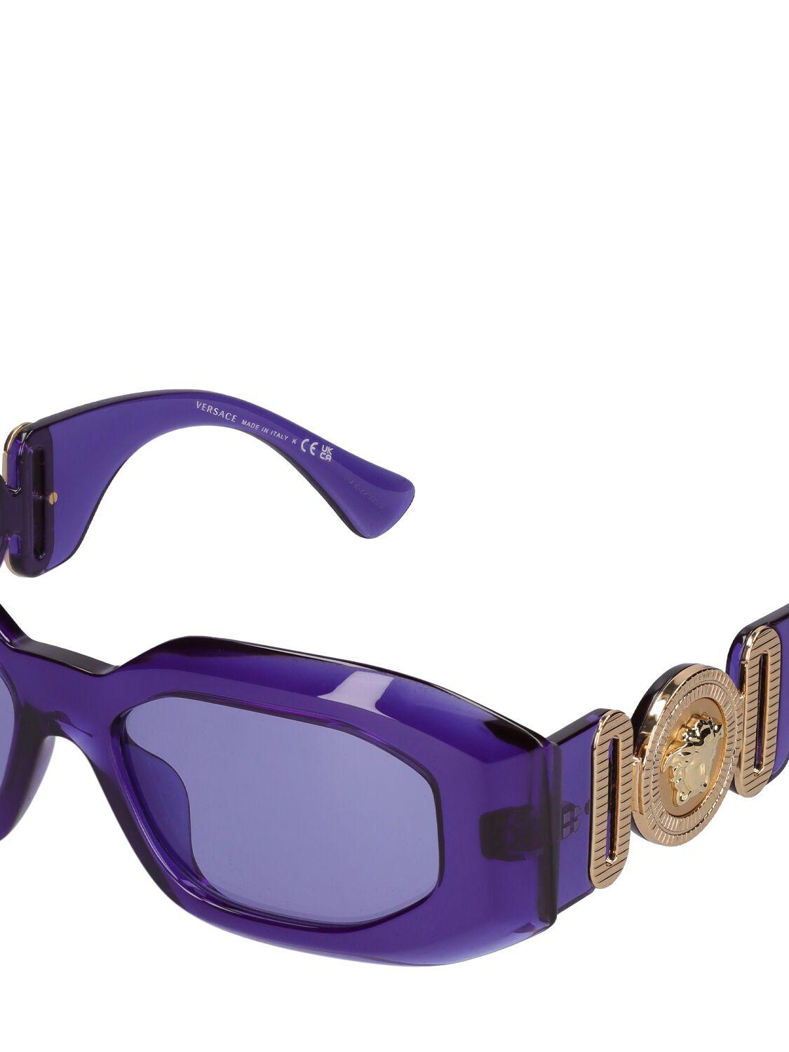 Amazon.com: Versace Sunglasses VE 4438 B 53847N Transparent Plum Purple  Brown : Clothing, Shoes & Jewelry