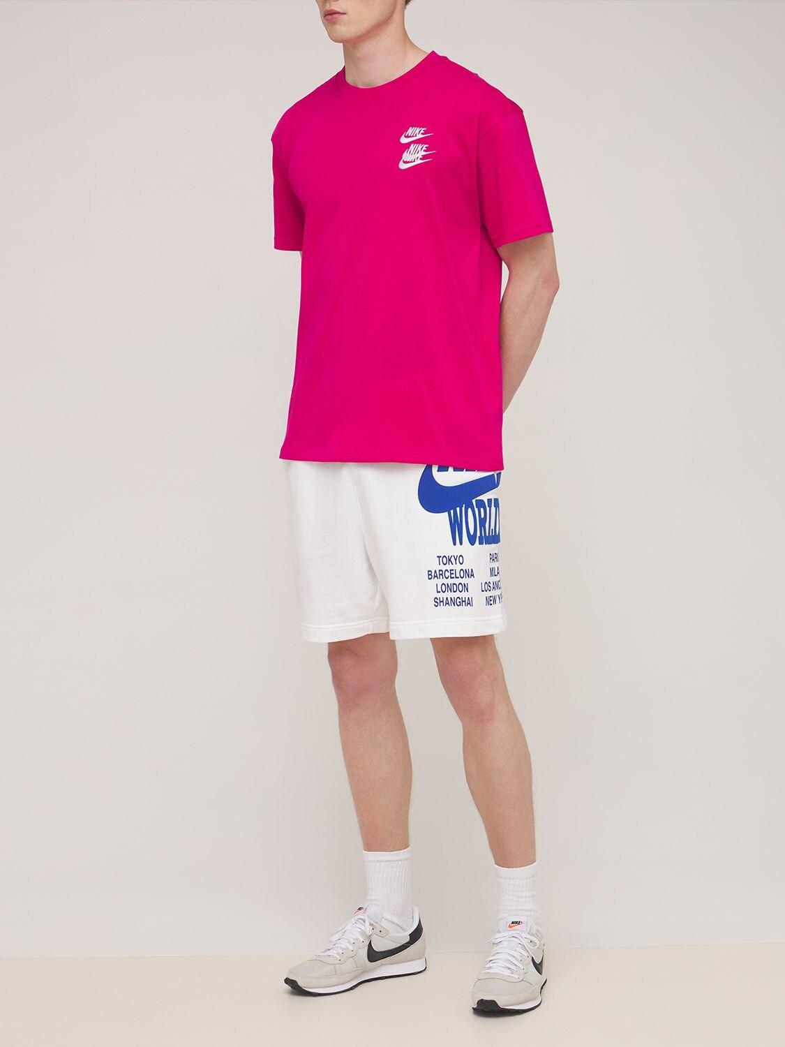Nike World Tour Printed Shorts in White for Men | Lyst