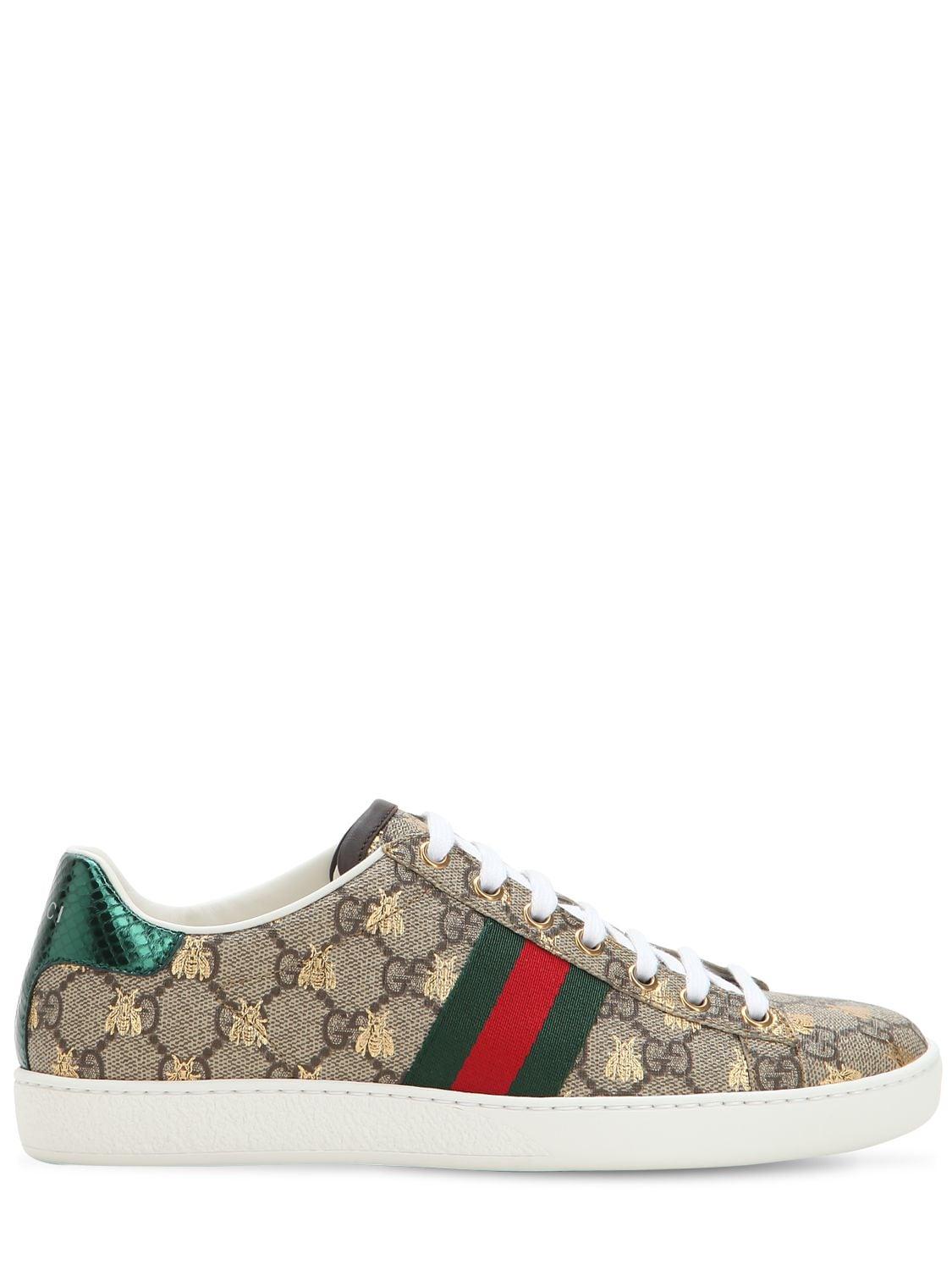 Gucci Gg Canvas New Ace Sneakes in Beige (Natural) - Save 45 