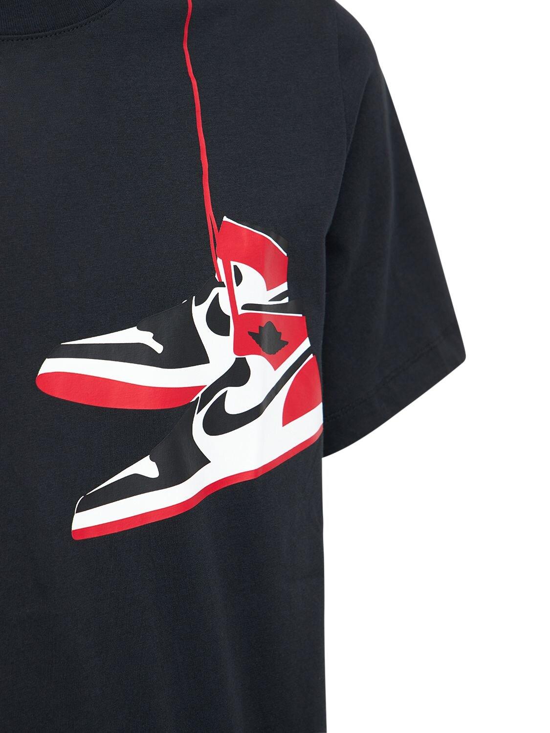 Nike Jordan Aj1 Shoe Print Cotton T-shirt in Black for Men | Lyst