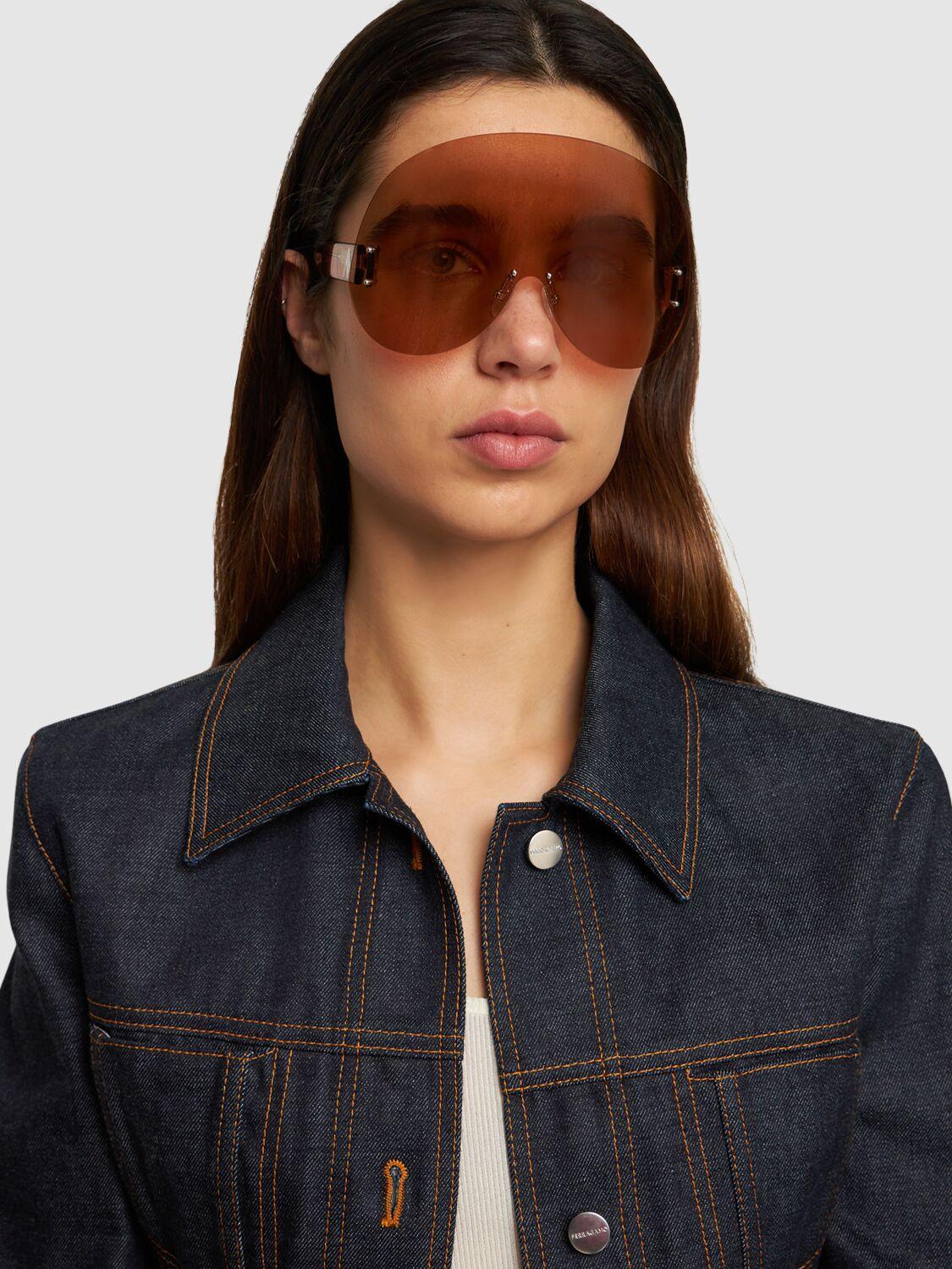 サングラス THE ATTICO Woman Sunglasses Brown ATTICO3C28SUN C28 The Attico Sunglasses - Brown | Wanan Luxury