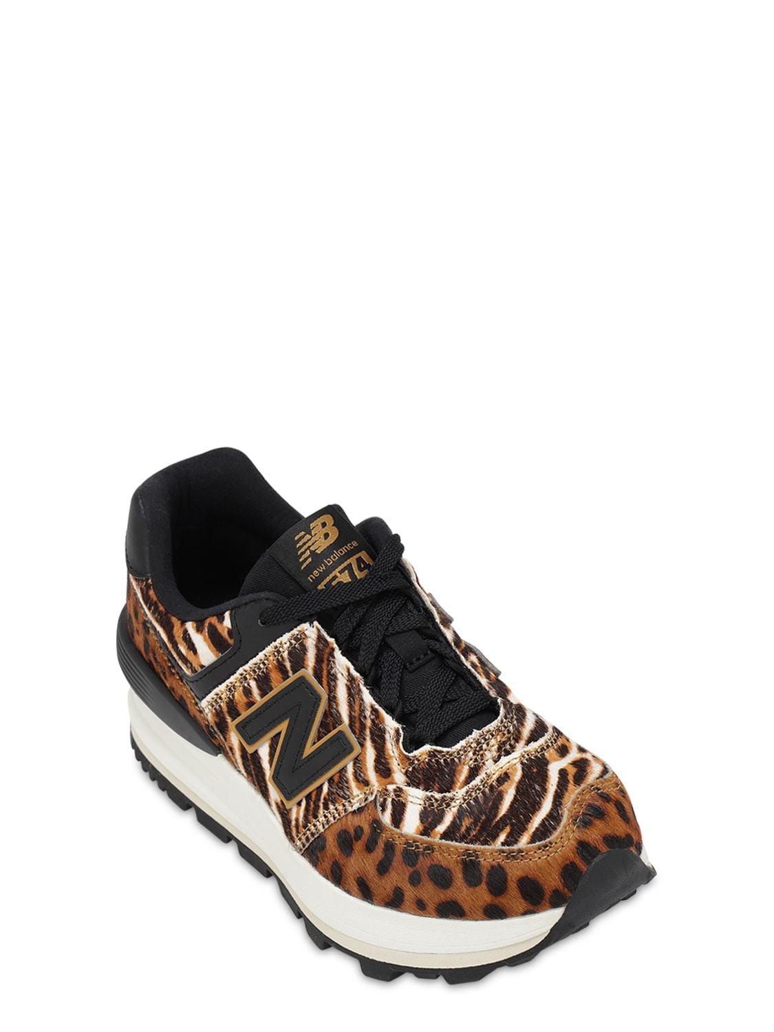 New Balance 574 Wedge in Brown | Lyst