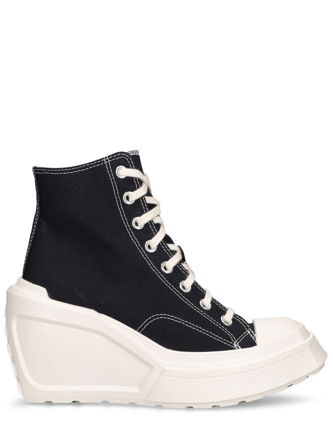 Converse Chuck 70 De Luxe Wedge Sneakers in Black Lyst Canada