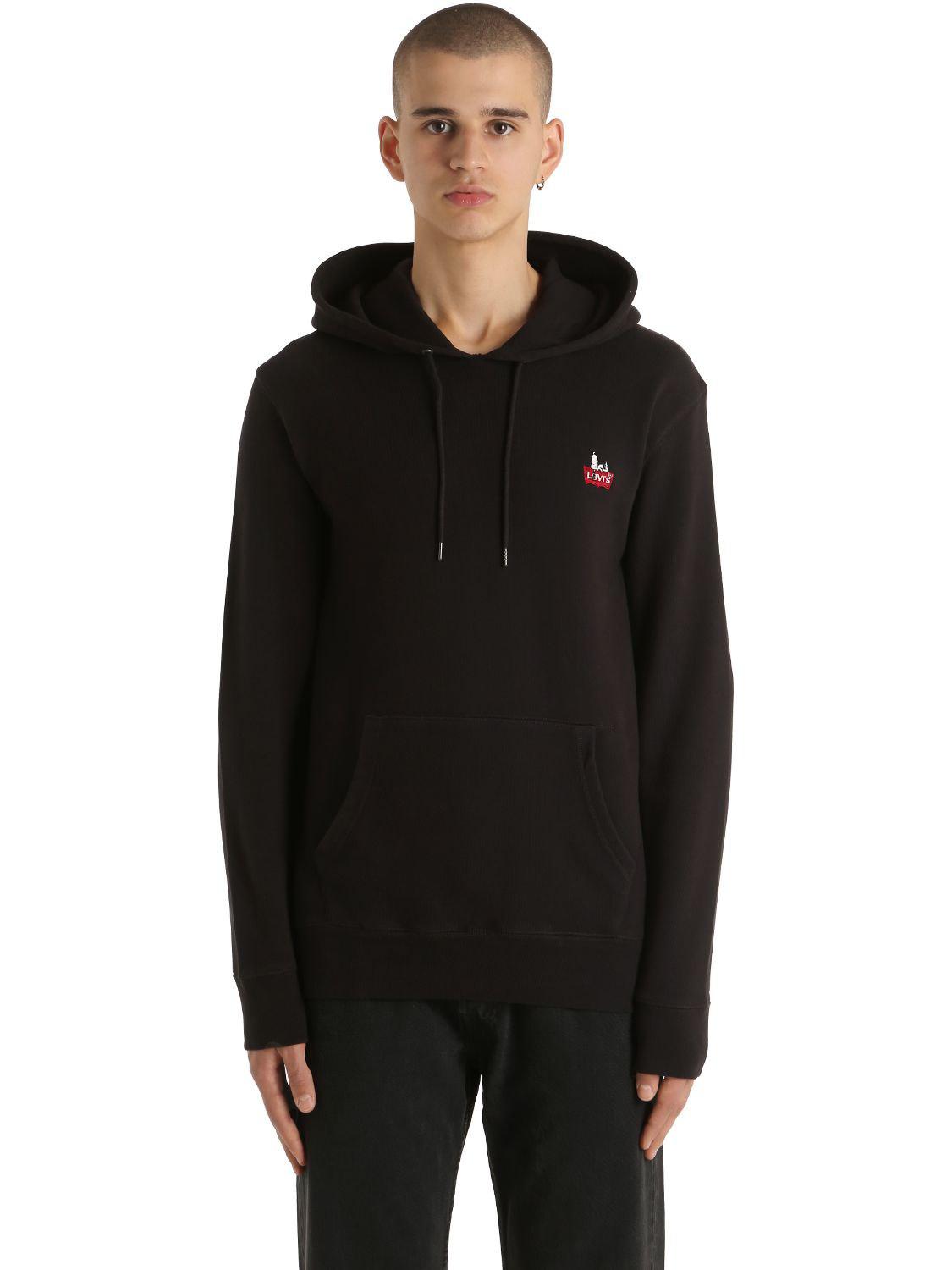 Sudadera De Algodón Con Snoopy Y Capucha Levi's de Algodón de color Negro  para hombre | Lyst