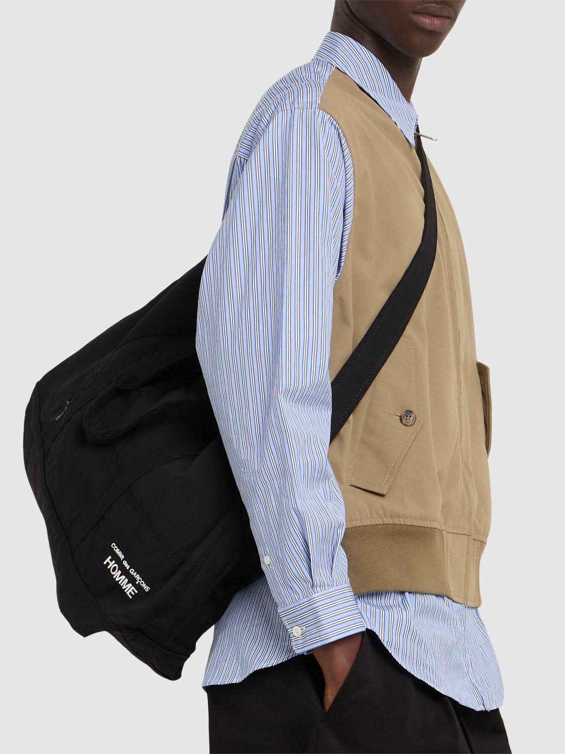 Comme Des Garçons Homme Logo Messenger Bag Black Japan