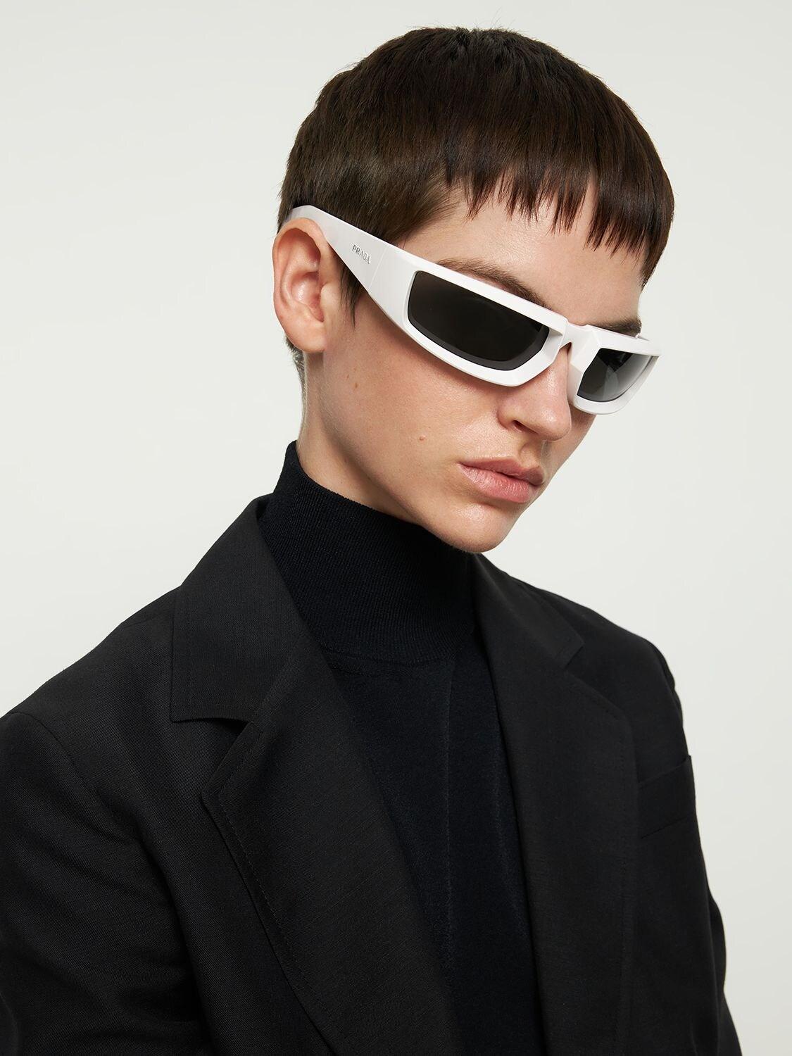 Prada Synthetic Runway Squared Nylon Sunglasses | Lyst