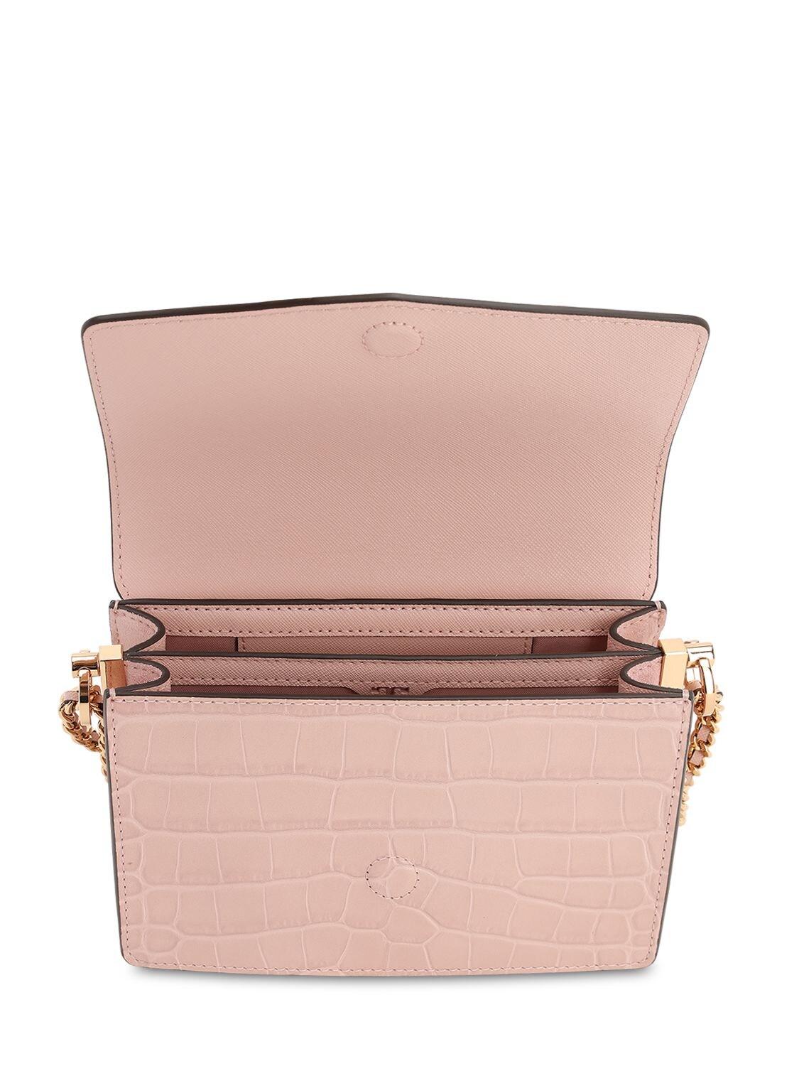 tory burch croc embossed bolsa