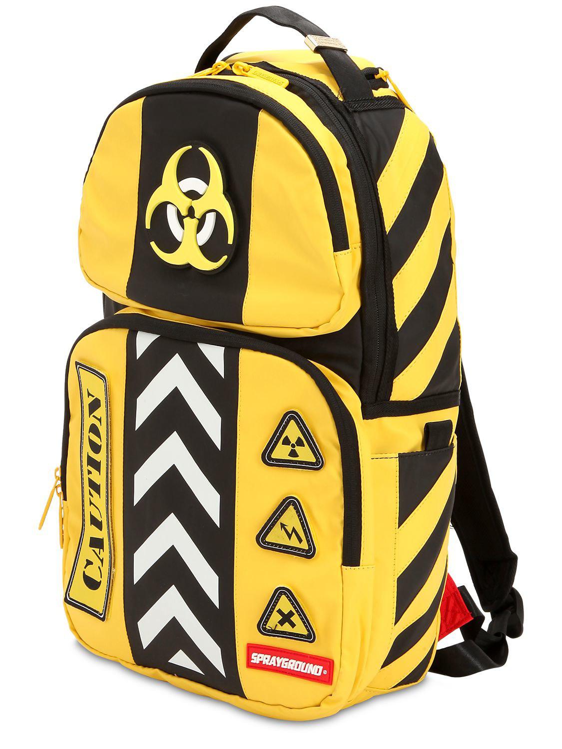 Sprayground Biohazard Trooper Backpack in Yellow for Men Lyst