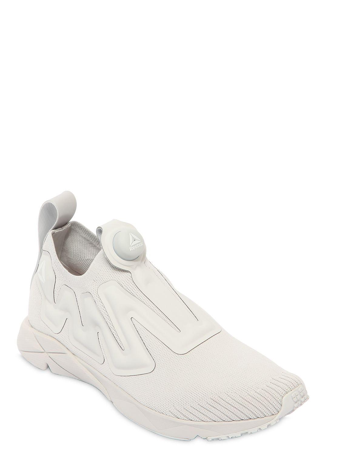 Reebok Pump Supreme Mesh Sneakers in Grey (White) for Men | Lyst