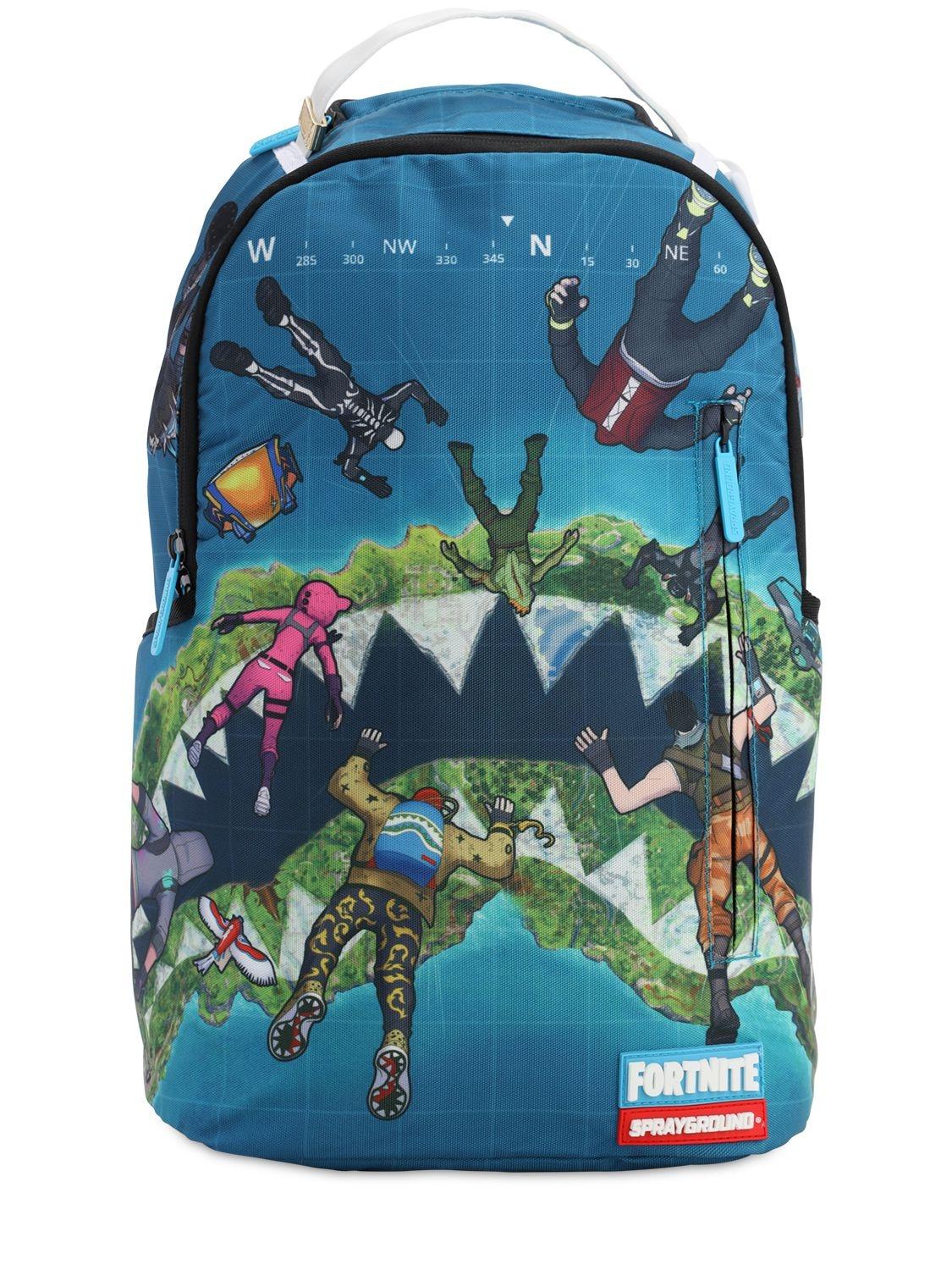 Sprayground Fortnite Island Backpack in Blue for Men
