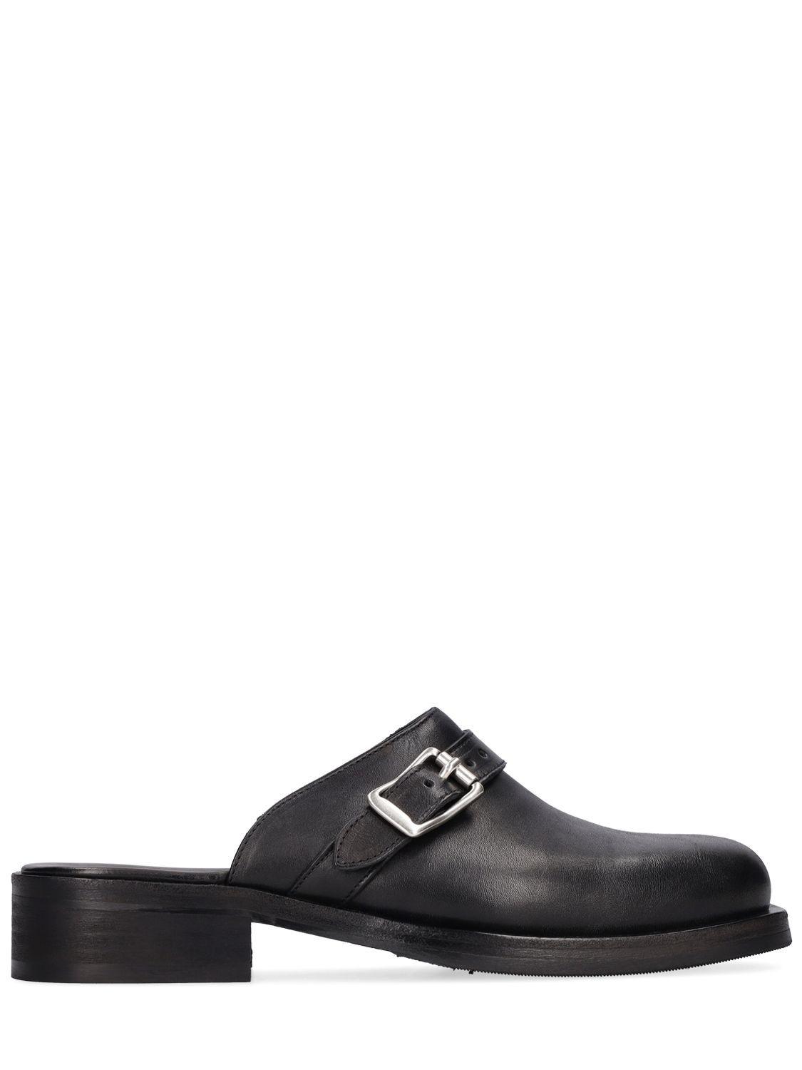 Our Legacy Camion Leather Mules in Black for Men Lyst