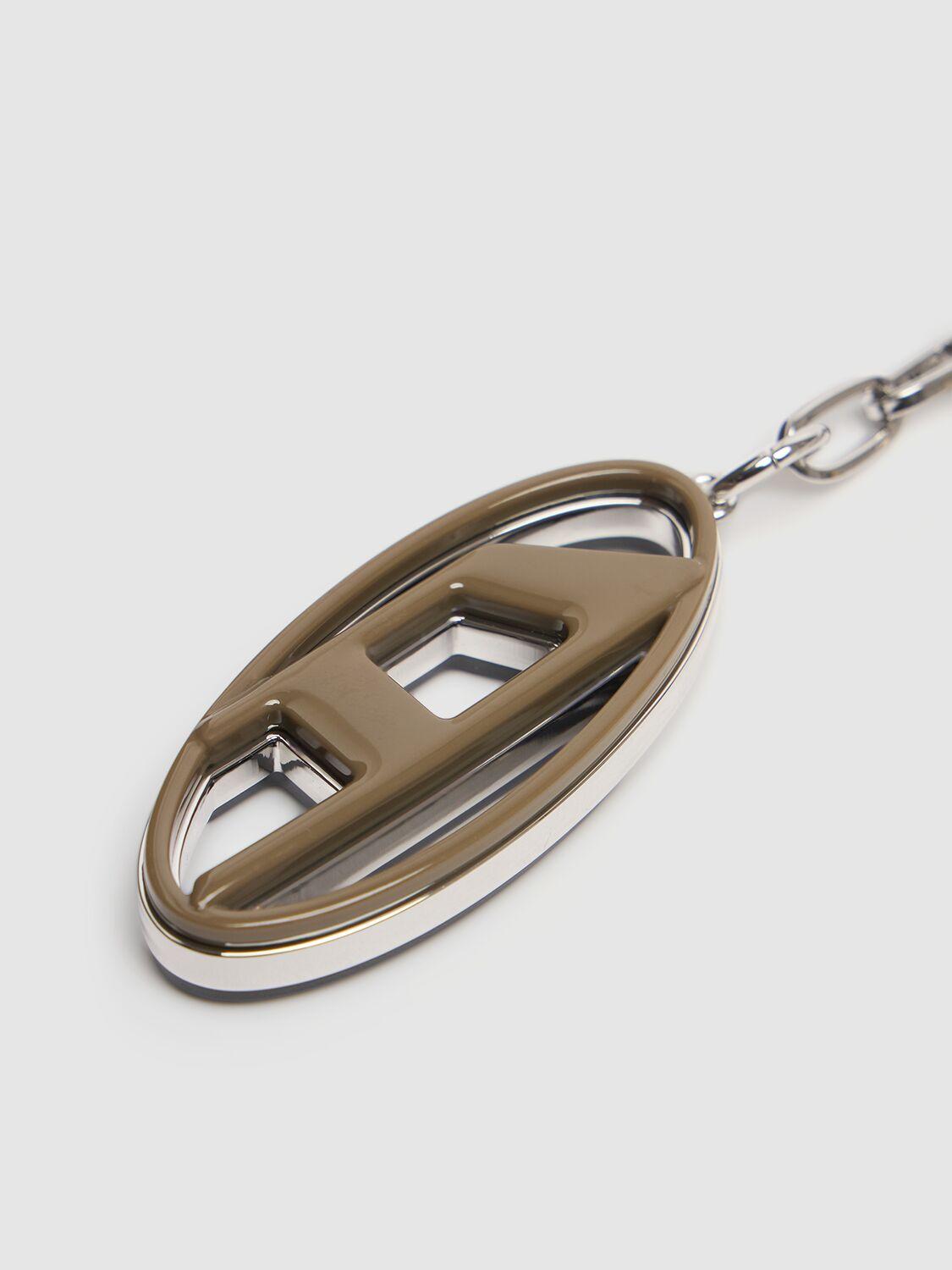 【DIESEL】Cage-D Layer Keyring Black Green DIESEL Cage-d Logo Keyring in Metallic for Men | Lyst