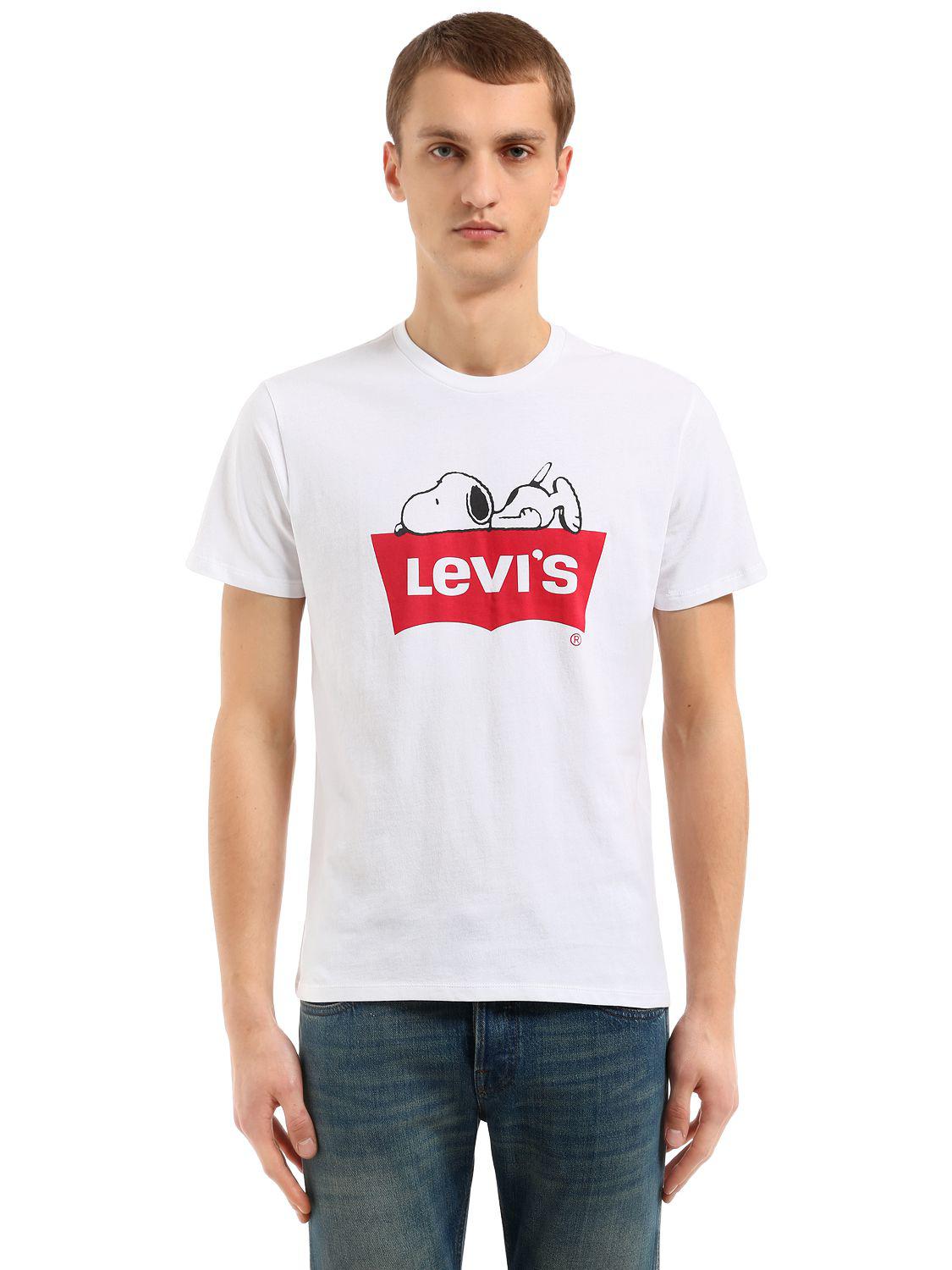 snoopy levis tshirt