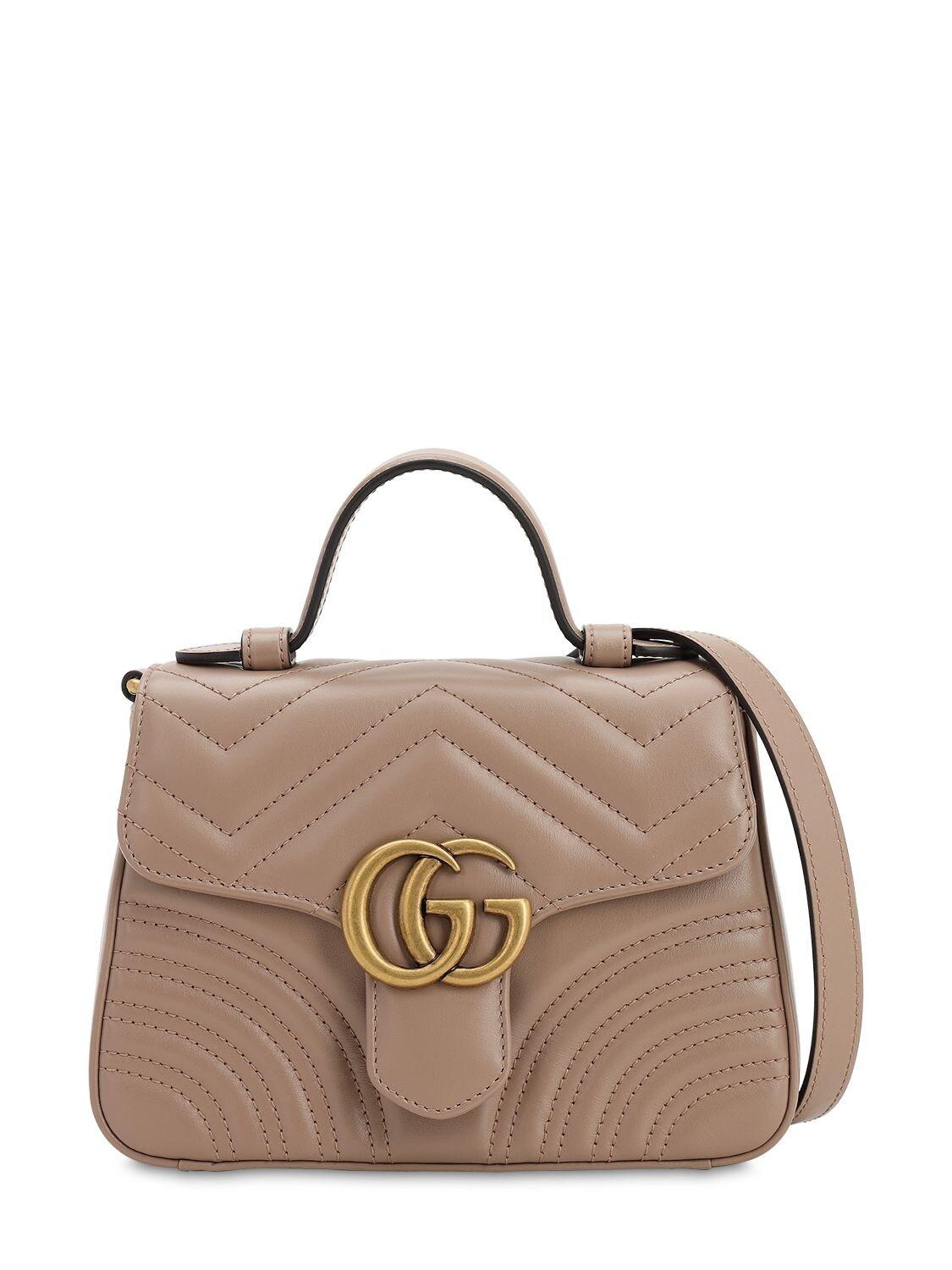 gucci marmont small top handle bag