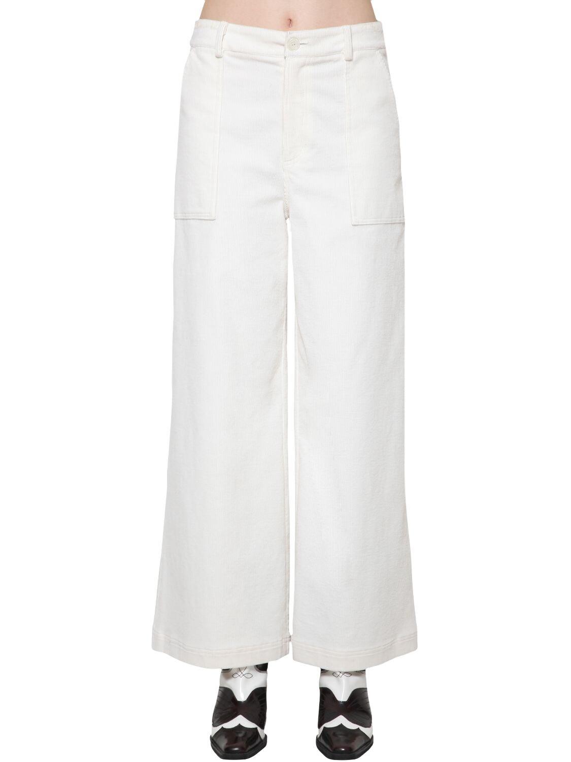 off white corduroy pants