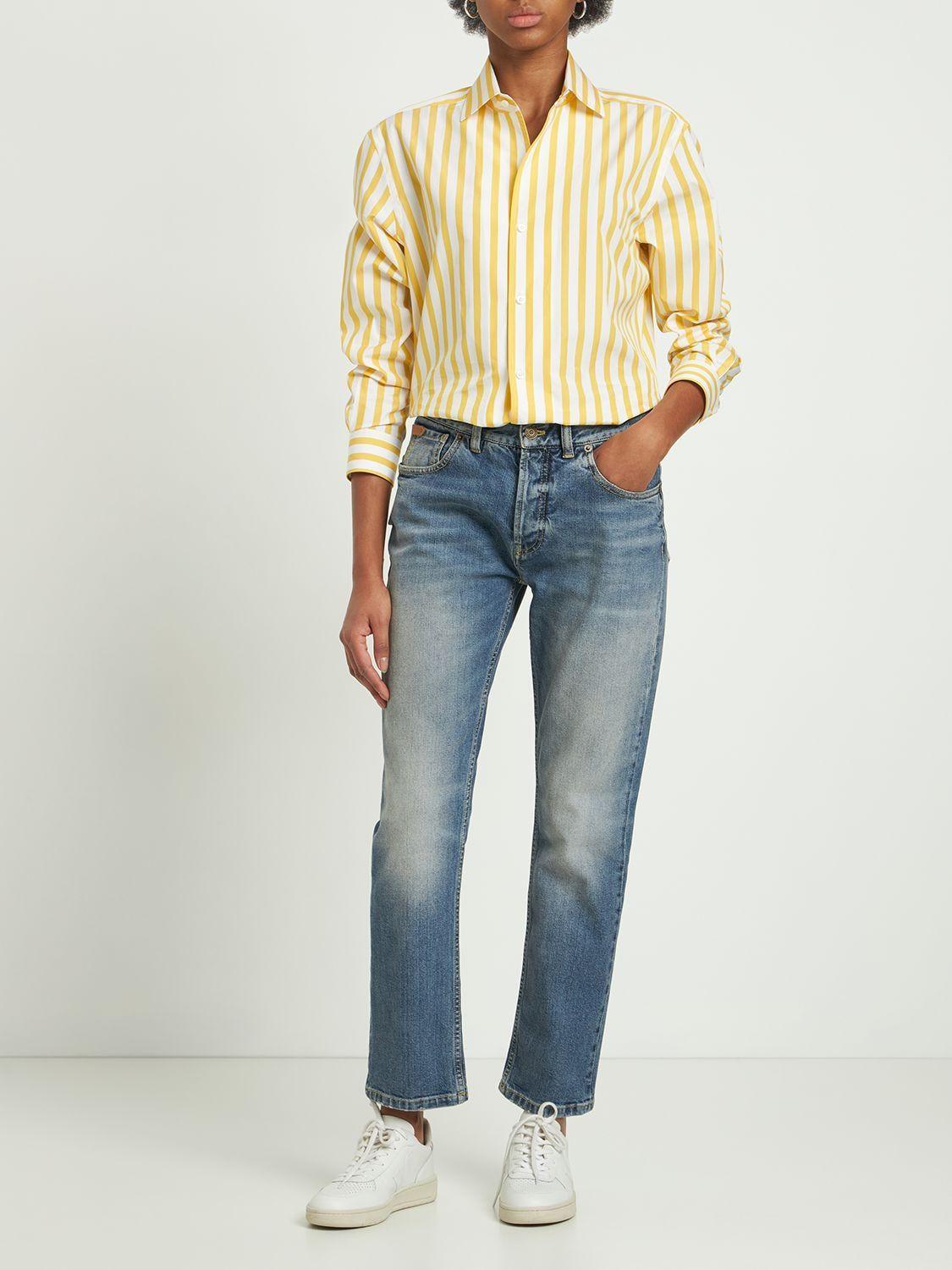 Ralph Lauren Collection Cotton Skinny Jeans in Blue | Lyst