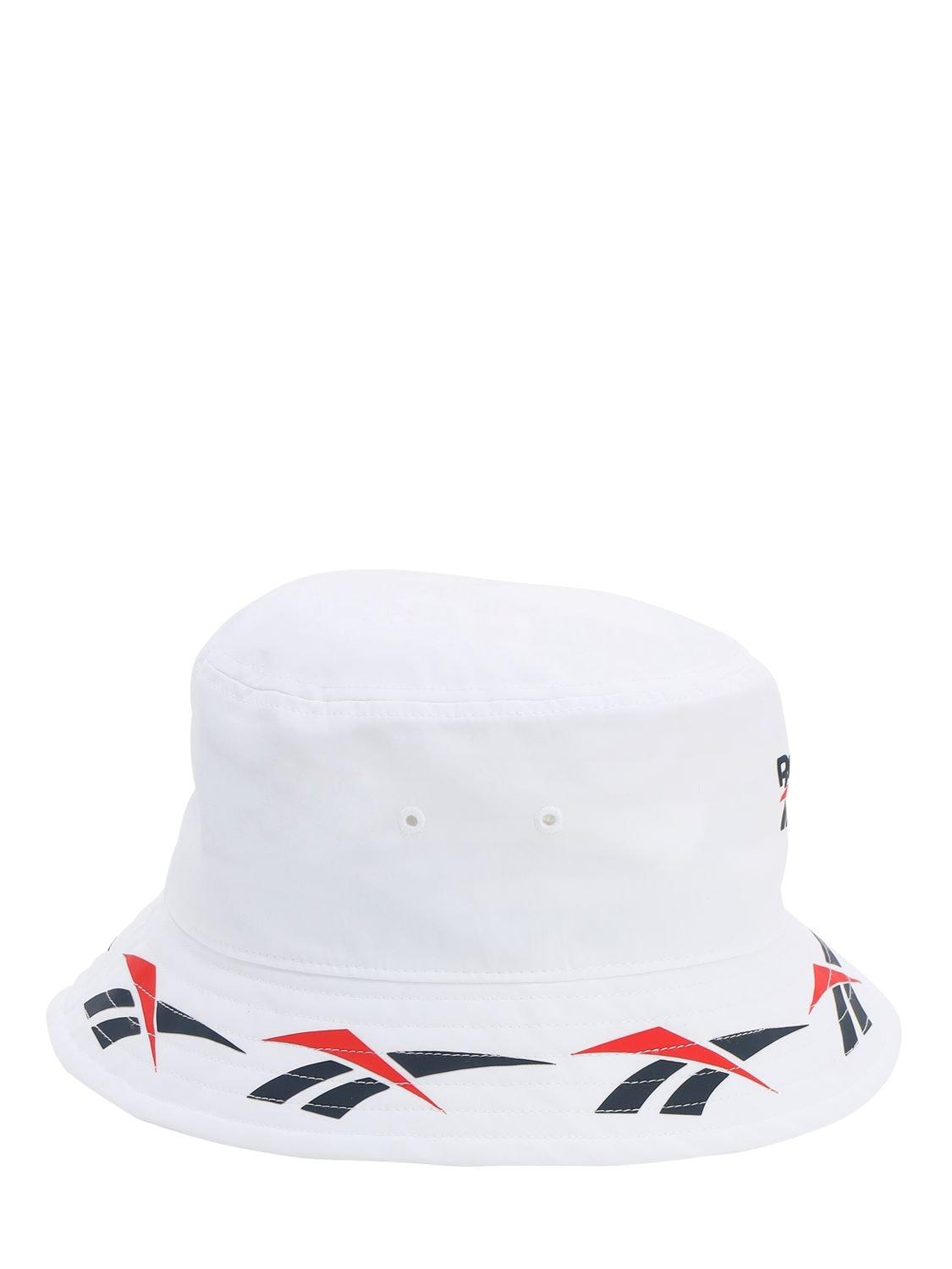 Reebok Cl Vector Bucket Hat in White - Lyst