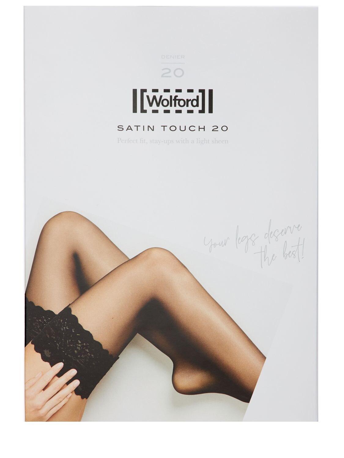 clearance discounts Wolford Touch 20 Denier Stayup Satin Thigh Highs  Little-known -senfinances.sn
