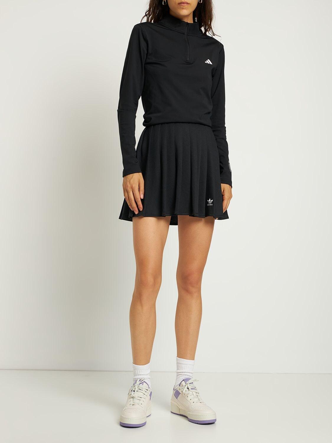 adidas Originals Tech Pleated Skirt in Black | Lyst Australia