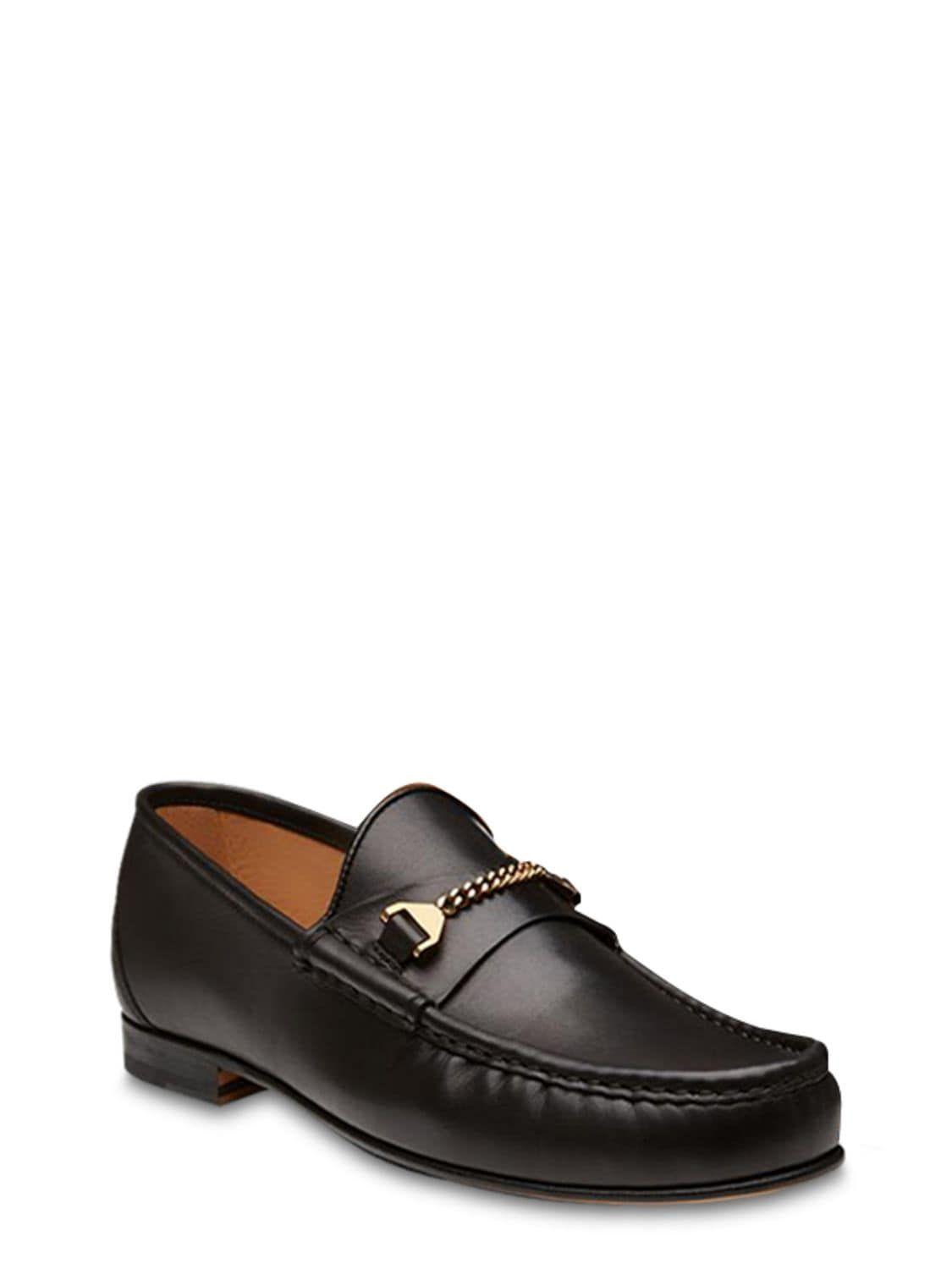 Hyusto Mick Leather Loafers in Black for Men | Lyst