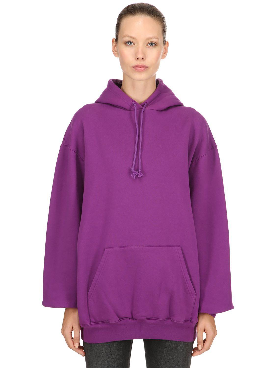 balenciaga purple sweatshirt