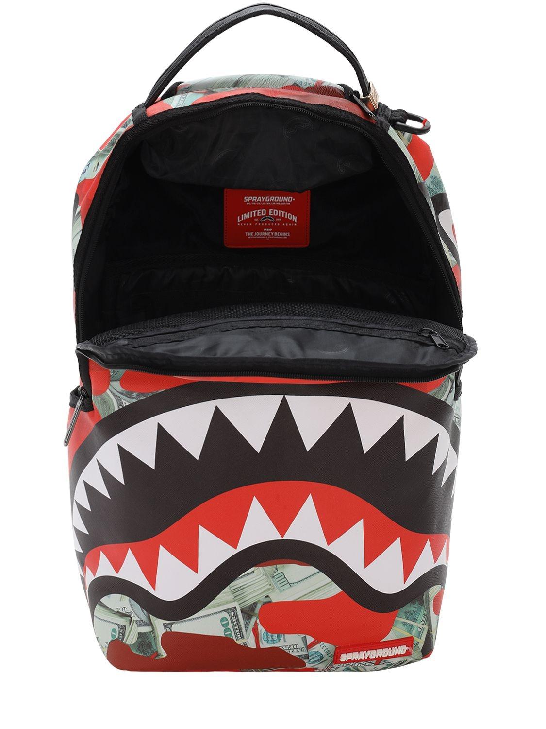 Sprayground Panic Attack Backpack in Red for Men