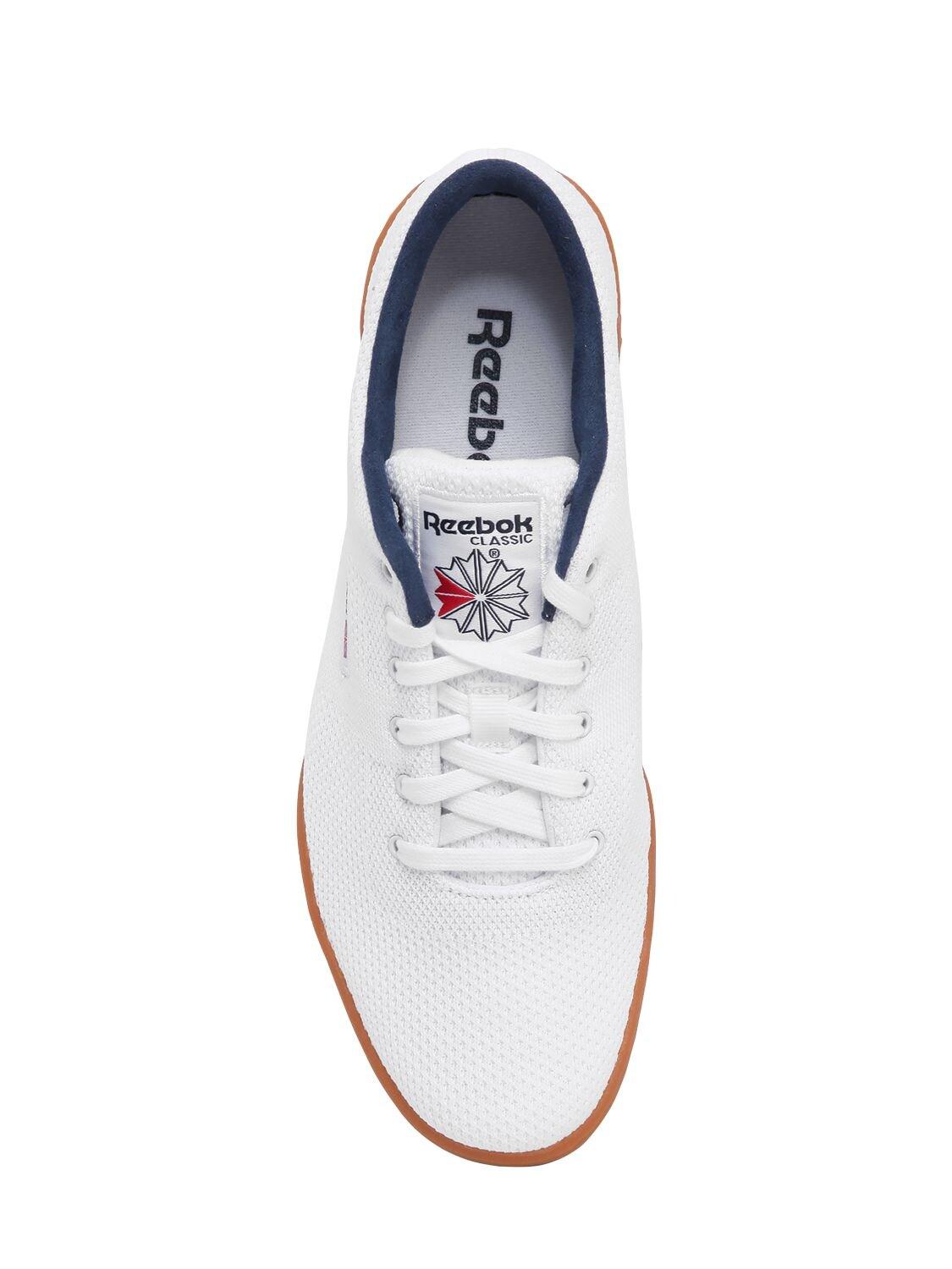 Reebok Workout Clean Og Knit Sneakers in White for Men | Lyst